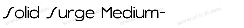 Solid Surge Medium字体转换